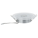 Paulmann LED Recessed luminaire PREMIUM LINE WHIRL LED, round, 3x6W, 18VA, 150mm, turned aluminum/satined