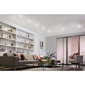 Paulmann LED Recessed luminaire PREMIUM LINE WHIRL LED, round, 3x6W, 18VA, 150mm, turned aluminum/satined