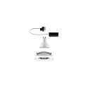 Paulmann Paulmann Recessed luminaire LED Nova, IP65, square, white/chrome, set of 1 swiveling, 7W GU10