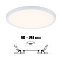 Paulmann LED Recessed Panel AERO VariFit DIM, round, IP44, � 23cm, 18W 3000K, 3-step dimmable, white