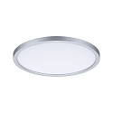 Paulmann LED Recessed Panel AERO VariFit DIM, round, IP44, � 23cm, 18W 3000K, 3-step dimmable, chrome matt