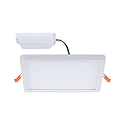 Paulmann LED Recessed Panel AERO VariFit DIM, square, IP44, 17.5cm, 15W 3000K, 3-step dimmable, white