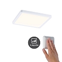 Paulmann LED Recessed Panel AERO VariFit DIM, square, IP44, 17.5cm, 15W 3000K, 3-step dimmable, white