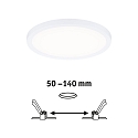 Paulmann LED Recessed Panel AERO VariFit DIM, round, IP44, � 17.5cm, 15W 4000K, 3-step dimmable, white