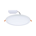 Paulmann LED Recessed Panel AERO VariFit DIM, round, IP44, � 23cm, 18W 4000K, 3-step dimmable, white