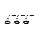 Paulmann recessed luminaire NOVA PLUS COIN swivelling, set of 3 IP65, dimmable 6W 470lm 2700K CRI >80