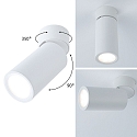 Paulmann ceiling luminaire TURNAL COIN, white matt dimmable