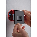 Paulmann recessed luminaire EDGE, black matt 1,2W 50 | 100lm 2700K 100� 100�