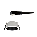 Paulmann recessed luminaire COLE round, rigid, set back GU10 IP23, black matt, white dimmable CRI >80