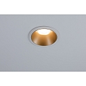 Paulmann recessed luminaire COLE round, rigid, set back GU10 IP23, gold, white matt dimmable CRI >80