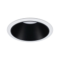 Paulmann Recessed spot LED COLE IP44, fixed, incl. LED COIN Module, 230V, 6.5W 2700K460lm 100�, 3-step dimmable, white / black matt