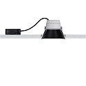 Paulmann Recessed spot LED COLE IP44, fixed, incl. LED COIN Module, 230V, 6.5W 2700K460lm 100�, 3-step dimmable, white / black matt