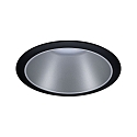 Paulmann Recessed spot LED COLE IP44, fixed, incl. LED COIN Module, 230V, 6.5W 2700K460lm 100�, 3-step dimmable, black / silver