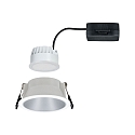 Paulmann Recessed spot LED COLE IP44, fixed, incl. LED COIN Module, 230V, 6.5W 2700K460lm 100�, 3-step dimmable, white / silver