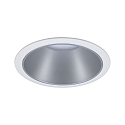 Paulmann Recessed spot LED COLE IP44, fixed, incl. LED COIN Module, 230V, 6.5W 2700K460lm 100�, 3-step dimmable, white / silver
