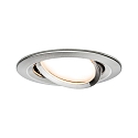 Paulmann recessed luminaire BASE swivelling, set of 3 GU10 IP20, brushed iron dimmable 15W 350lm 3000K 38� 38� CRI >80