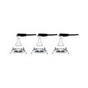 Paulmann recessed luminaire NOVA LED round, rigid, set of 3 GU10 IP44, chrome  460lm 2700K 38� 38� CRI >80