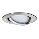 Paulmann recessed luminaire NOVA COIN LED round, swivelling, set of 3 IP23, brushed iron  19,5W 460lm 2700K 100� 100� CRI >80