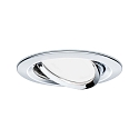Paulmann recessed luminaire NOVA COIN LED round, swivelling, set of 3 IP23, chrome  19,5W 460lm 2700K 100� 100� CRI >80
