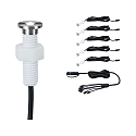 Paulmann Plug&Shine set of 5 Recessed luminaire MicroPen II IP67 3000K 5x0,22W stainless steel