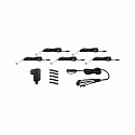 Paulmann Paulmann Plug&Shine set of 5 Recessed luminaire MicroPen II IP67 3000K 5x0,22W stainless steel, incl. transformer