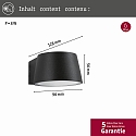 Paulmann outdoor wall luminaire CAPEA LED standard IP44, grey 