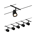 Paulmann wire system WIRE SYSTEMS DC CUP set of 5 GU5,3, chrome, black matt 