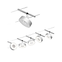 Paulmann wire system LED WIRE SYSTEMS CORDUO CIRCLE round, set of 5, switchable IP20, chrome, chrome matt 