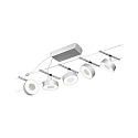 Paulmann wire system LED WIRE SYSTEMS CORDUO CIRCLE round, set of 5, switchable IP20, chrome, chrome matt 