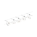 wire system LED WIRE SYSTEMS CORDUO CIRCLE round, set of 5, switchable IP20, chrome, white matt 
