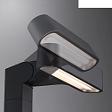 Paulmann bollard lamp PLUG&SHINE ITO horizontal IP65, anthracite dimmable