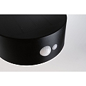 Paulmann solar wall luminaire EILEEN PIR round, with switch, with motion detector IP44, black 