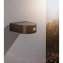Paulmann solar wall luminaire EILEEN PIR round, with switch, with motion detector IP44, black 