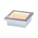 Paulmann floor recessed luminaire BRICK 100X100MM walkable, ZigBee controllable, insect friendly IP67, stainless steel