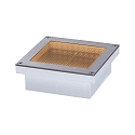Paulmann floor recessed luminaire BRICK 100X100MM walkable, ZigBee controllable, insect friendly IP67, stainless steel