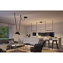 Paulmann LED system luminaire ULine PENDEL BOL � 30CM rigid, half round IP20, black matt dimmable