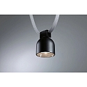 Paulmann LED system luminaire ULine SPOT RONDE � 8.5CM cardanic swivelling IP20, black matt dimmable