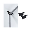 Paulmann strap holder ULine - STRAP HOLDER / STRAIGHT FIXTURE isolated, mechanical, set of 2, straight, black matt
