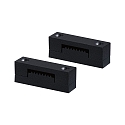 clamping piece ULine - STRAP CRIMP isolated, mechanical, set of 2, black matt