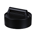 strap holder ULine - STRAP HOLDER round, isolated, mechanical, universal, black matt