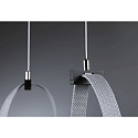Paulmann pendant suspension ULine - 200CM PENDULUM HOLDER isolated, mechanical, suitable for shortening, black matt, silver