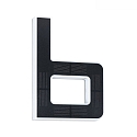 Paulmann illuminated house number IP44, black 