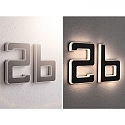 Paulmann illuminated house number IP44, black 