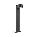 Paulmann bollard light CAPEA switchable, insect friendly IP44, anthracite 