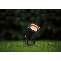 Paulmann gorund spike luminaire GOLD LIGHT SPOT adjustable, insect friendly GU10 IP65/IP44, black 