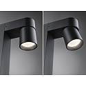 Paulmann bollard light KIMU 1 SPOT 1 flame, switchable, cardanic swivelling IP44, anthracite 