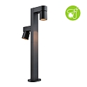 Paulmann bollard light KIMU 2 SPOT 2 flames, switchable, cardanic swivelling, insect friendly IP44, anthracite 