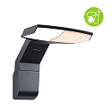 Paulmann outdoor wall luminaire ZERENA with sensor, insect friendly, sea-air resistant IP44, anthracite 