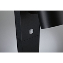 Paulmann bollard lamp CUFF PIR with sensor IP44, anthracite, transparent 
