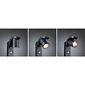 Paulmann bollard lamp CUFF PIR with sensor IP44, anthracite, transparent 